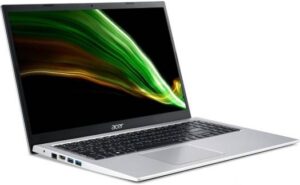 Acer Aspire 3 Laptop, 15.6" FHD IPS Display, Intel Core i3-1115G4 Processor, 4GB RAM, 256GB SSD, Integrated Graphics, English Keyboard, Ubuntu Operating System, Silver | NX.ADDEM.00A