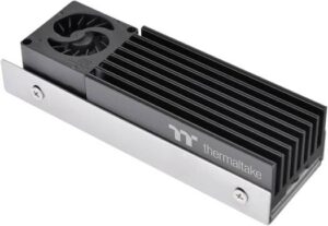 Thermaltake MS-1 M.2 2280 SSD Cooler, Heatsink with 8000 RPM Micro Blower Fan, Black | CL-O043-AL02BL-A