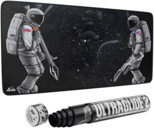 Maze 2XL Extended Mouse Pad/Mat, 36'' x 18'' x 0.2'' Dimension, 5mm Thick, Ultraglide 2, Waterproof, Anti-Fray, Anti-Slip, Smooth Surface for Maximum Control and Speed, Astro War-B | UJ-XWL3-KLFB
