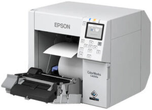 Epson CW-C4000e (Bk) Inkjet Printer, 2.7" LCD Display Panel, PrecisionCore Print Head, 1200x1200 Maximum DPI Printing Resolution, White | C31CK03102BK