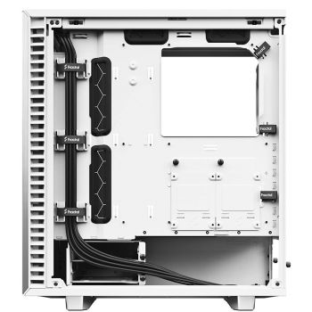 Fractal Design Define 7 Compact ATX Mid Tower Case, 7 Expansion Slots, 120/140mm Fan Size, 3.5"/2.5" Drive, Up To 360mm Radiator Support, Tempered Glass Side Panel, White | FD-C-DEF7C-04 - Image 8