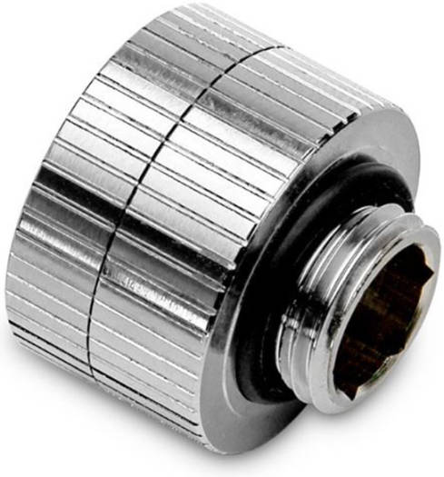 EK-Quantum 14mm Torque Rotary Extender, Made From Nickel-plated CNC Machined Brass, Sealed with Quality EPDM O-Rings - Nickel, Male To Female | 3831109827994 - Image 3