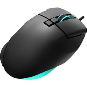 DeepCool MG350 FPS Gaming Mouse, 8 Programmable Button, Omron Mouse Switch, USB Cable Connectivity, 40g Acceleration, 400 IPS, Cyan Single Color Lighting System, Black | R-MG350-BKDUNN-G