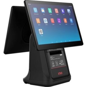 Pegasus PHA-POS503 All-in-One Android POS 7.1, Cortex A17, 1.8 GHz, 2GB Ram, 16GB Flash, 15.6 inch Display, 80MM Inbuilt Thermal Printer, 15.6 Inch Customer Display, Base Unit - Black | PHA503-AAAAAA