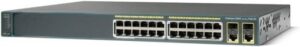 Cisco Catalyst WS-C2960-24PC-S LAN Lite Switch, 24x 10/100 PoE Ports, 370W PoE Power, 2x SFP 1G Uplink, 16 Gbps, Rack-mount 1U | WS-C2960+24PC-S