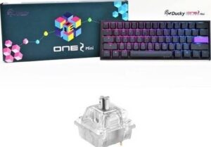 Ducky One 2 Mini Speed Silver Cherry Switch Seamless Double Shot RGB LED Gaming Keyboard - Black | DKON2061ST-PUSPDAZT1