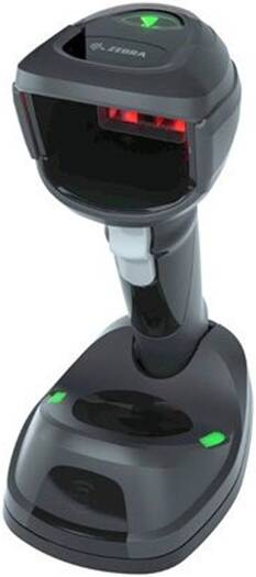 Zebra DS9908R Corded Barcode Scanner, 1D, 2D & RFID Scanning Capabilities, 1280 x 800 Pixels Image Sensor, IP42 Rated protection, Circular 617nm Amber LED Light Source, Black | DS9908R