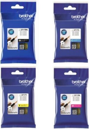 Brother LC3717 Ink Set for MFC-J2330DW, MFC-J2730DW, MFC-J3530DW and MFC-J3930DW