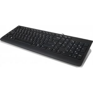 Lenovo 300 USB Keyboard, Ergonomic Design, Concaved Key Caps, 10% to 90% RH Humidity, English Arabic, Black | GX30M39656