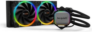 Be Quiet! Pure Loop 2 FX 240mm aRGB AIO CPU Liquid Cooler, 2x Light Wings 120mm PWM High-Speed Fans, 5500 RPM Pump Speed, 2500 RPM Fan Speed, Up to 88.86 CFM Airflow, Black | BW013