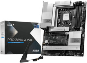 MSI Pro Z890-A Wi-Fi LGA 1851 ATX Motherboard, Intel Z890 Chipset, 4x DDR5 UDIMM Slots, Up to 256GB Max Memory, Wi-Fi 7 & BT 5.4, 3x PCI-e x16 Slots, 4x M.2 Slots | 911-7E32-004