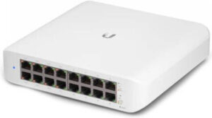 Ubiquiti USW-Lite-16-PoE UniFi 16-Port Cloud Managed Desktop Gigabit PoE+ Switch w/ 8 x PoE+ Ports, 45W Power Budget, 16 Gb/s Switching, Supports UniFi Network Controller  | USW-Lite-16-PoE