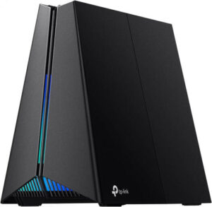 TP-LINK Tri-Band Archer GXE75 AXE5400 Wi-Fi 6E Gaming Router, 6-Stream 5.4 Gbps, 1 2.5G + 4 1G Ports, USB 3.0, Exclusive Acceleration, Gaming Port & Panel, RGB Lighting, Black | Archer GXE75