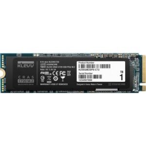 Klevv Cras C720 M.2 NVMe Internal Solid State Drive, PCle Gen3 x4, 1TB, 3D TLC Nand R/W, Up to 3400MB/s & 3100MB/s | K01TBM2SP0-C72