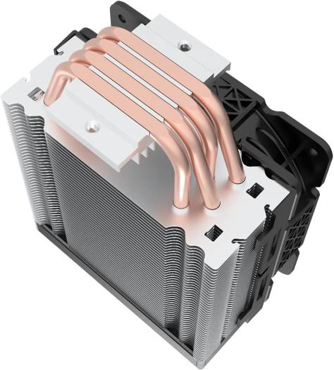 Redragon CC-2000 Effect RGB Air CPU Cooler, 120mm Fan with Heatsink, 1700rpm Max Speed, 61.5 CFM Airflow, 4 Heatpipes, 37.5 dB (A) Noise Level, Intel: 115x / 1366 / 2011 - AMD: AM4, Black | CC-2000 - Image 5