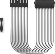 Deepcool PSU Extension Cable DP-EC300-24P-WH White, 345 x 62 x 17 mm, High-quality 18AWG fiber wire, High-quality terminal, length 300mm, standard ATX PS2, White | DP-EC300-24P-WH