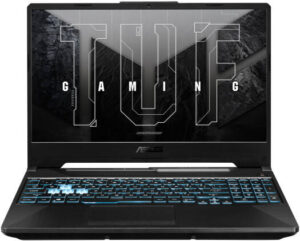 ASUS TUF Gaming A15 FA506NCR Gaming Laptop, 15.6" FHD IPS 144Hz Display, AMD Ryzen 7 7435HS, 16GB RAM, 512GB SSD, GeForce RTX 3050 4GB Graphics, English - Arabic K/B, Win11, Gray | 90NR0JV7-M003D0