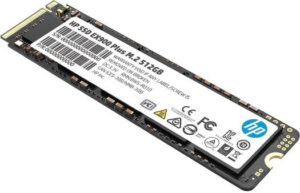 HP EX900 Plus NVMe PCIe M.2 Interface SSD, 512GB Capacity, Read Speed up to 3300 MB/s, Write Speed up to 2700 MB/s, PCIe GEN 3 x4, 8 Gb/s, 3D NAND Flash | 35M33AA#UUF