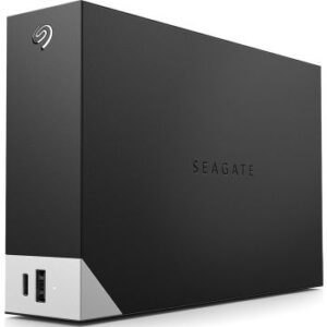 Seagate One Touch 8TB Desktop External Hard Drive, With Built-In Hub, USB-C and USB 3.0 Port, Compatible with Windows and Mac, Seagate Toolkit Backup Software Included, Black | STLC8000400