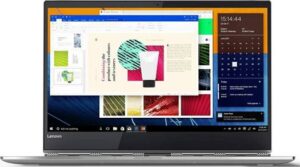 Lenovo Yoga 920 2-In-1 Laptop 13.9" Touch, Core I7 8550U Processor, 8GB Ram, 512GB SSD, Intel Hd Graphics, Windows 10, English/Arabic Keyboard, 1 Year Warranty - Platinum Grey | 80Y70015AX