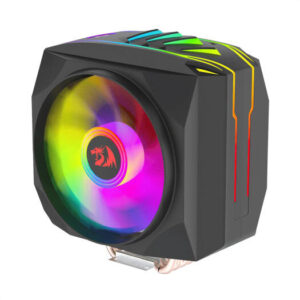 Redragon Hodur CC-2199 ARGB Single Tower CPU Air Cooler, 1800 RPM Fan Speed, 72 CFM Fan Airflow, 4 Heat Aluminium Heatsink Pipes, 32.6 dB Noise Level, 3-Pin Power Connector Type, Black | CC-2199