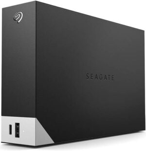 Seagate One Touch 4TB Desktop External Hard Drive, With Built-In Hub, USB-C and USB 3.0 Port, Compatible with Windows and Mac, Seagate Toolkit Backup Software Included, Black | STLC4000400