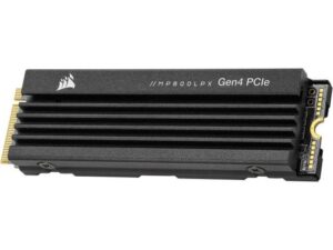 Corsair MP600 Pro LPX 2TB Internal SSD, M.2 2280 Form Factor, PCI-Express 4.0 x4 / NVMe 1.4 Interface, Up to 7100 Mbps Read, Up to 6800 Mbps Write, 1400 TBW, Heatsink | CSSD-F2000GBMP600PLP