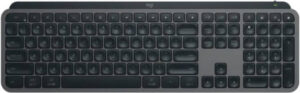 Logitech MX Keys S Advanced Wireless Illuminated Keyboard, Bluetooth Low Energy Tehcnology or Logi Bolt USB Receiver, English (US) Layout, 1500mAh Battery, On / Off Power Switch, Graphite | 920-011558