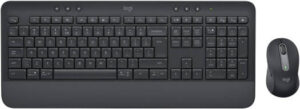 Logitech Signature MK650 Keyboard & Mouse Combo, Precision Tracking Sensor, 118 Total Keys, Bluetooth 5.0 & Logi Bolt USB Connectivity, US International (Qwerty) Layout, Graphite | 920-011004