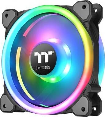 Thermaltake Trio 14 RGB Radiator Fan TT Premium Edition (3-Fan Pack), USB 2.0 connectors (9 Pin), Fan Rated Voltage 12 V & 5V, Hydraulic Bearing, Fan Speed 500 ~ 1500 R.P.M | CL-F077-PL14SW-A - Image 4