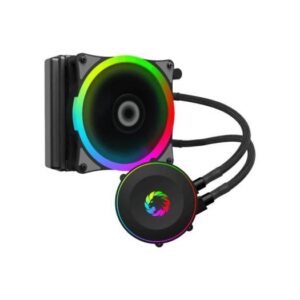 GameMax Iceberg 120 Rainbow Liquid Cooling, 20mm rgb rainbow addressable fans with PWM function, Compatible with Asus Aura SYNC, Gigabyte RGB Fusion, MSI MYSTIC Light SYNC |  Iceberg 120 Rainbow