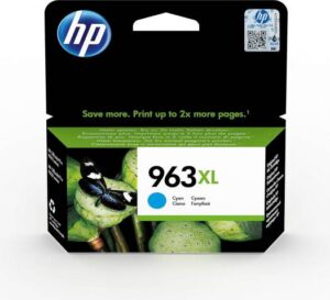 HP 963Xl High Yield Cyan Original Ink Cartridge 3Ja27Ae Works With HP Officejet Pro 9010, 9013, 9020, 9023 Printers, Xl-Pack of 2pcs