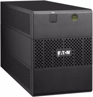 Eaton 5E 2000VA USB Line Interactive Tower UPS, 2000VA/1200W Cpacity, Line Interactive with Automatic Voltage Regulation, 230 V, 50/60Hz Operation Freq, 1xUSB Port, Black | EATON2000iUSB