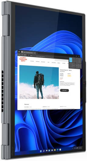 Lenovo ThinkPad X1 Yoga Gen 7 2 in 1 Laptop, 14" WQUXGA OLED Touch Display, Intel Core i7-1265U, 16GB RAM, 512GB SSD, Intel Iris Xe Graphics, Backlit, English KB, Windows 11, Storm Grey | 21CD0047US - Image 3