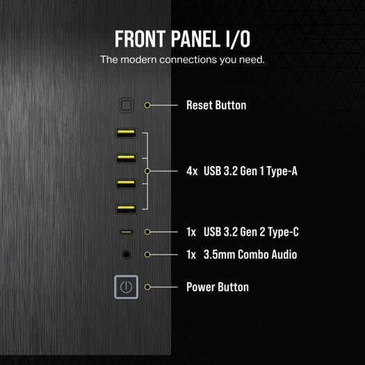 Corsair 6500X Mid-Tower Dual Chamber PC Case, Panoramic Tempered Glass, Support Up to 10x 120mm Fans, Up to 360mm Radiator, Reverse Connection MB Compatible, Black/obsidian Aluminum | CC-9011283-WW - Image 6