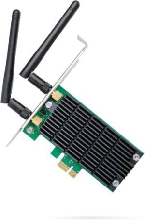 TP-Link AC1200 PCIe WiFi Card (Archer T4E)- 2.4G/5G Dual Band Wireless PCI Express Adapter, Low Profile, Long Range Beamforming, Heat Sink Technology, Supports Windows 11/10/8.1/8/7/XP | Archer T4E