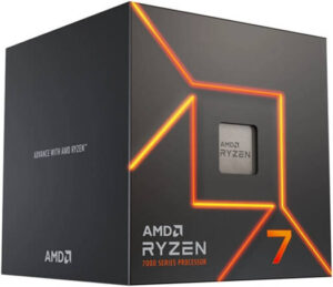 AMD Ryzen 7 7700 3.8 GHz AM5 Gaming Processor, 8 Cores & 16 Threads, , 8MB L2 & 32MB L3 Cache, DDR5-5200 Memory, Integ AMD Radeon Graphics, Includes Wraith Prism Cooler | 100-100000592BOX