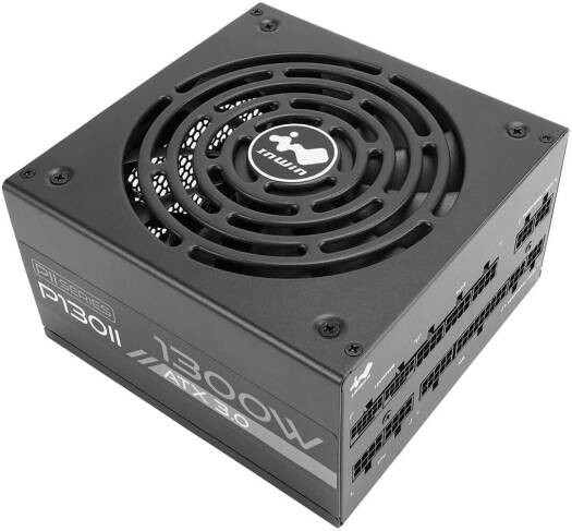 InWin P130II ATX12V V3.0 Full-Modular Power Supply, 1050W Power, 135mm FDB Fans, 80+ Platinum Efficiency, Active PFC, Zero RPM Fan Mode, SECC Material, Black | IW-PS-PII1300W - Image 2