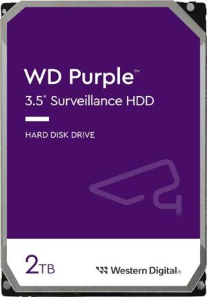 Western Digital 2TB WD Purple Surveillance Internal Hard Drive HDD - SATA 6 Gb/s, 64 MB Cache, 3.5" - WD23PURZ