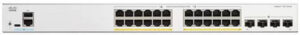 Cisco Catalyst C1300-24P-4G Ethernet Switch, 24 Ports, Manageable, Gigabit Ethernet, 10/100/1000Base-T, 1000Base-X - 3 Layer Supported, 195W Power Budget, Gray | C1300-24P-4G