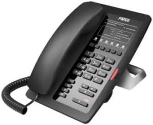 Fanvil H3W Wi-Fi IP Phone Black Wireless Built-in 2.4Ghz USB for Charging VoIP Phone Hotel/Hospital (Black)