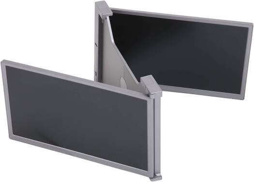 Xcess Triple Portable Monitor For Laptop, 13" FHD 1080P IPS Laptop Screen Extender, Type-C Plug and Play 235° Rotation Angle, Retractable Stand, For Laptop / PC and Smartphone, Silver | XCESS14 - Image 4