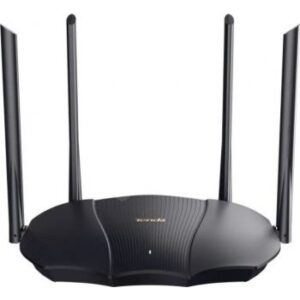 Tenda TX9 Pro AX3000 Dual-Band Gigabit Wi-Fi 6 Router,  4*6dBi External Antennas, AC 100-240V, 50-60Hz 0.6A, 10/100/1000Mbps WAN/LAN Port, Beamforming, MU-MIMO, Black | TX9 Pro