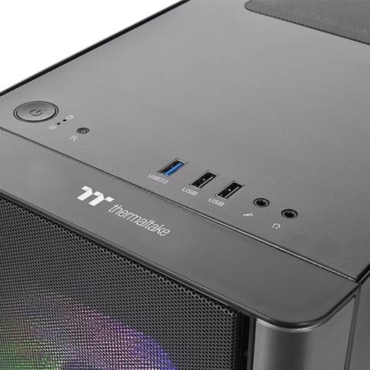 Thermaltake V150 Tempered Glass ARGB Breeze Micro Chassis, SPCC+Tempered Glass Material, Up to 280mm Radiator, Up to 4 Fans Support, Dust Filtration, Black | CA-1R1-00S1WN-02 - Image 5