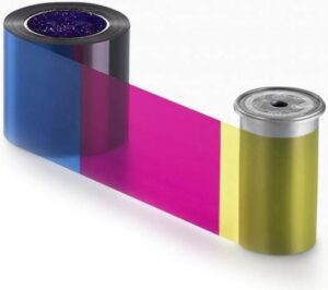 Entrust 525100-001-S100 YMCKT Colour Ribbon, 250 Full Colour Prints Per Roll, YMCKT Color Ribbon, Genuine Ribbon Direct From Source | 525100-001-S100