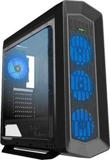 GAMEMAX Asgard G516 RGB Black Case ATX Middle Tower per PC Desktop Gaming 0.5MM SPCC Frontale Mesh 3, USB3.0/2.0, 4 Fans 15 LED RGB Sync Pannello Laterale Plexiglass | Asgard G5