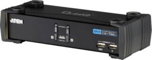 Aten CubiQ 2-Port USB DVI/Audio  KVMP Switch - Black | CS1762A