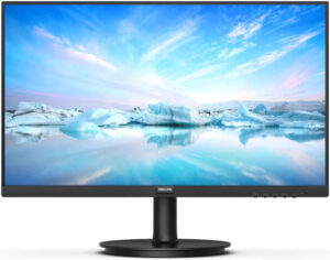Philips 241V8B/89 Monitor, 24" FHD IPS Display, 100Hz Refresh Rate, 4ms (GtG) Response Time, W-LED System, 16.7m Color Display, Mega Infinity DCR SmartContrast, Black | 241V8-B