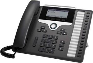 Cisco Unified IP Phone CP-7861 Cisco 7800 Unified IP Phone, Integrated IEEE 10/100 Switch, 16 Programmable Line Keys, Access Port (10/100 PC) Connection, Open Box, Black | CP-7861-K9