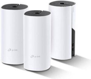 TP-Link Deco P9 Whole Home Powerline Mesh Wi-Fi System, Up To 6000 Sq ft coverage, Thick Wall, Works with Amazon Echo/Alexa, Wi-Fi Booster, Parental Controls, Pack of 3, White | Deco P9
